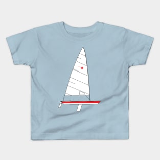 Laser Sailboat Kids T-Shirt